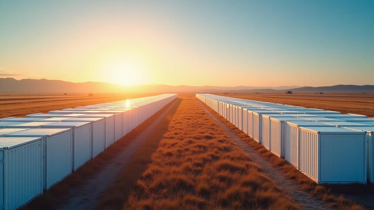 Large scale battery energy storage system at a field project site