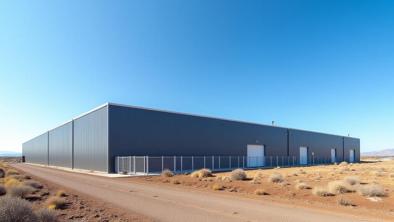 Exterior of a modern data center facility in rural Oregon