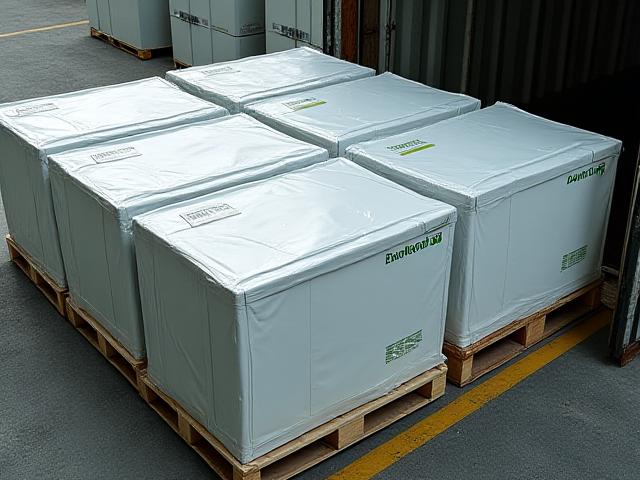 Specialized transport of energy storage modules on a flatbed trailer