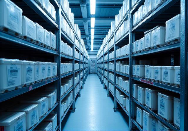 Packaged frozen food products leaving processing facility