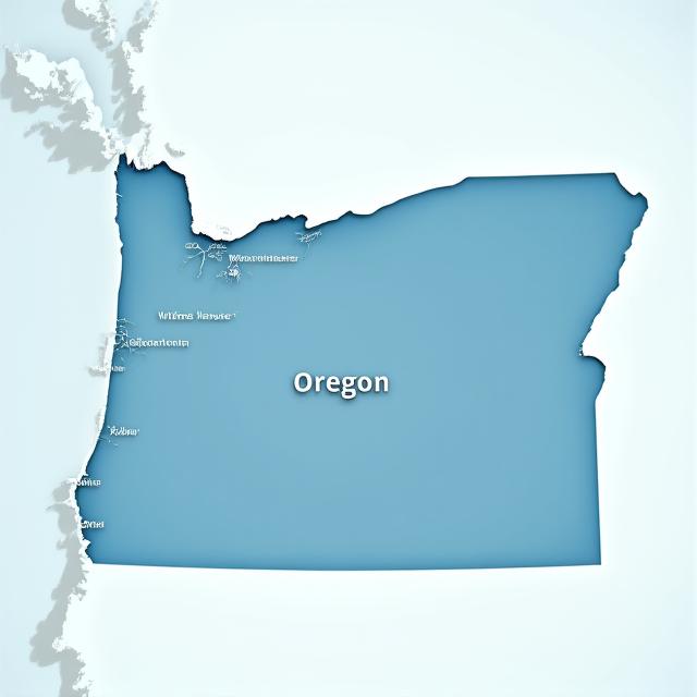 Map of Oregon and Washington highlighting agricultural transportation routes