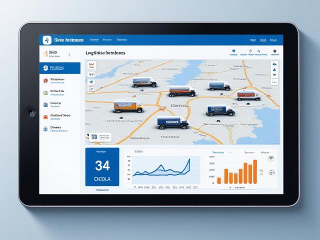 Logistics dashboard showing real-time temperature telemetry